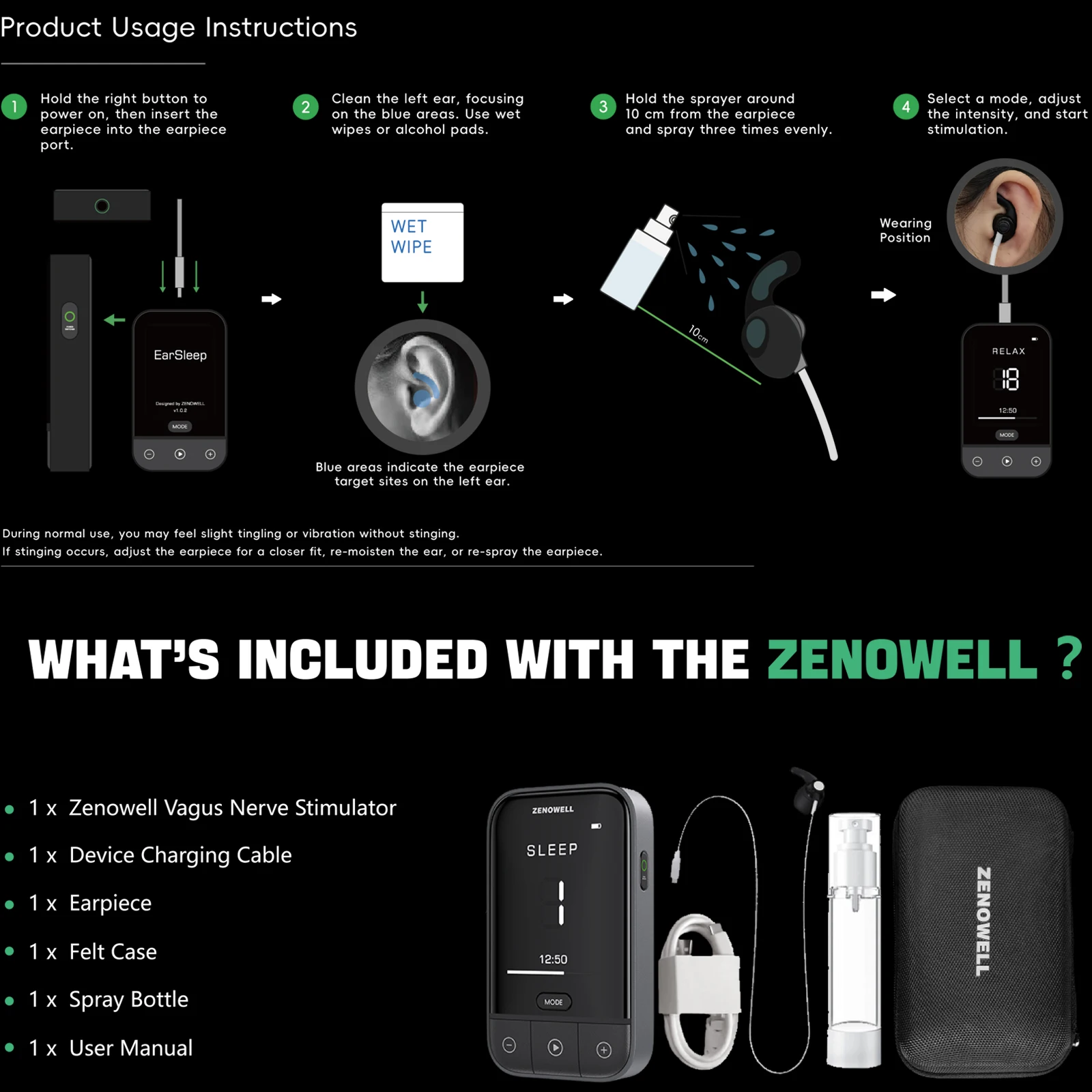 Устройство для релаксации ZENOWELL предметы облегчения тревоги восстановление