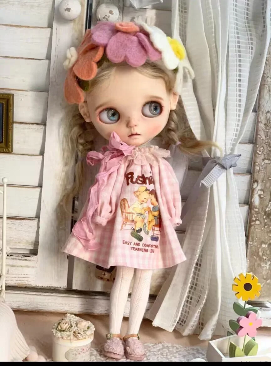 3 шт. повязка на голову с цветочным принтом Landoudou/Blythe платье героями мультфильмов