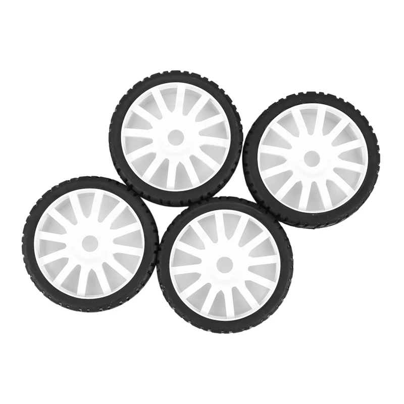 Hot Sale 4PCS 1/8 RC Car Rubber Tyres Plastic Wheels For Redcat Team Losi VRX HPI Kyosho HSP Carson Hobao 1/8 Buggy /On-Road Car images - 6