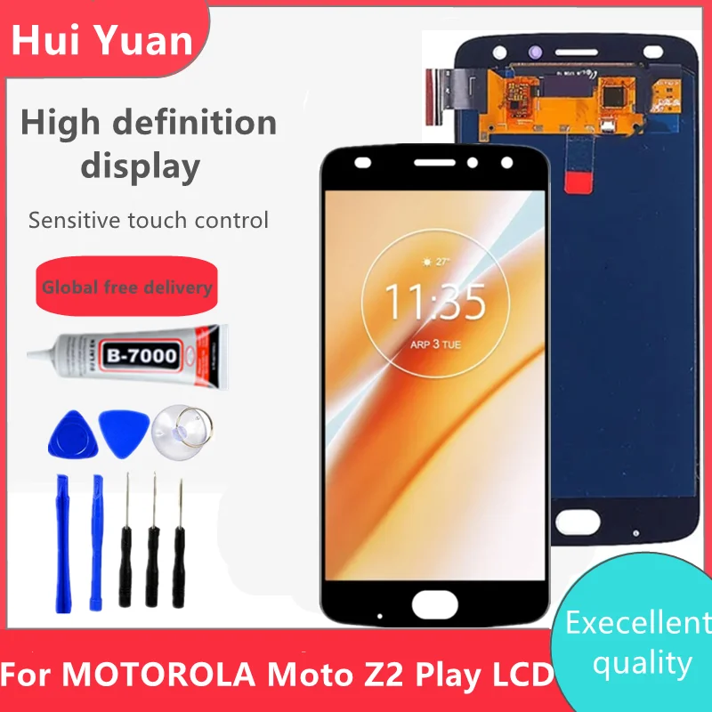 5,5 Super AMOLED для Motorola Moto Z2 Play LCD XT1710-07/08/10/9/10/2 дисплей сенсорный экран Замена для Moto Z2play