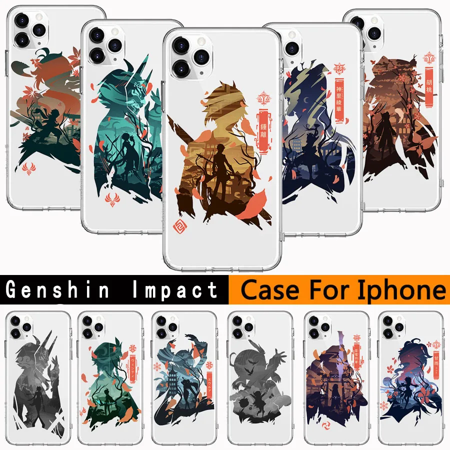 

Genshin Impact Zhongli Xiao Phone Case for IPhone 11 12 13 X XR XS Pro SE2020 6 6S 7 8 Plus Coque Fundas Case