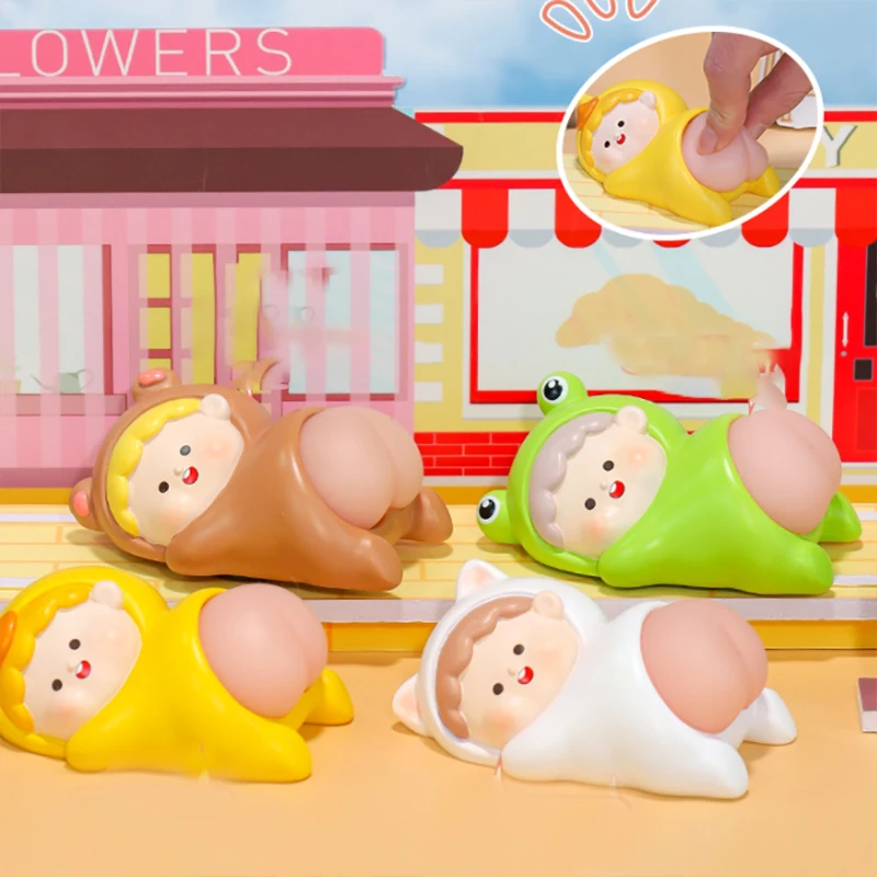 

Декомпрессионный артефакт, настольное украшение из мультфильма злодей, игрушки для снятия напряжения, мягкие эластичные куклы с попой, мил...