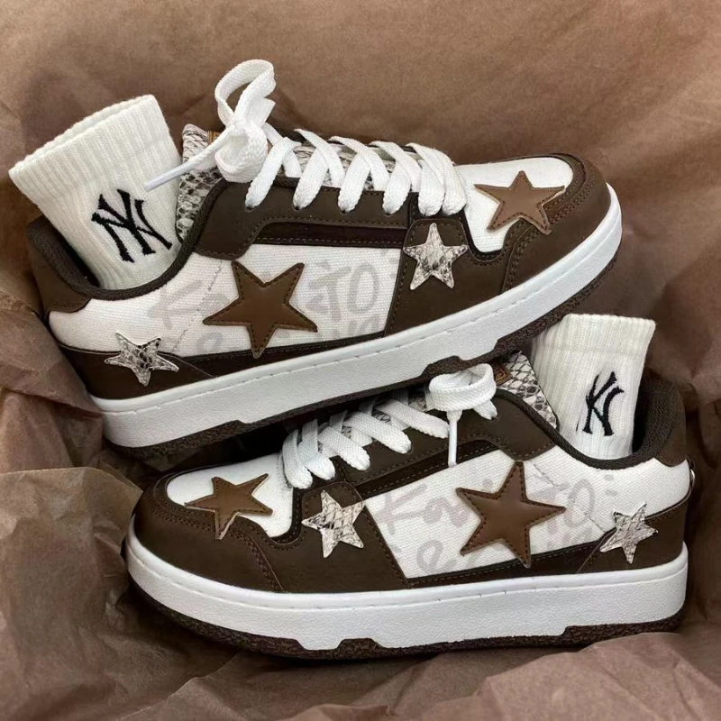 

Women Shoes Men Classic Punk Hip-hop Skateboard Shoes Fashion Retro Stars Sneakers Couples Students Outdoor Sports Casual Shoe