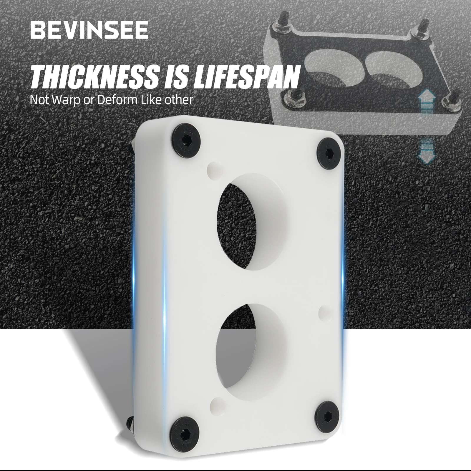 Адаптер впускного коллектора BEVINSEE для адаптера Chevy TBI 1 75 HOLLEY 2 ствол 500 350 4412