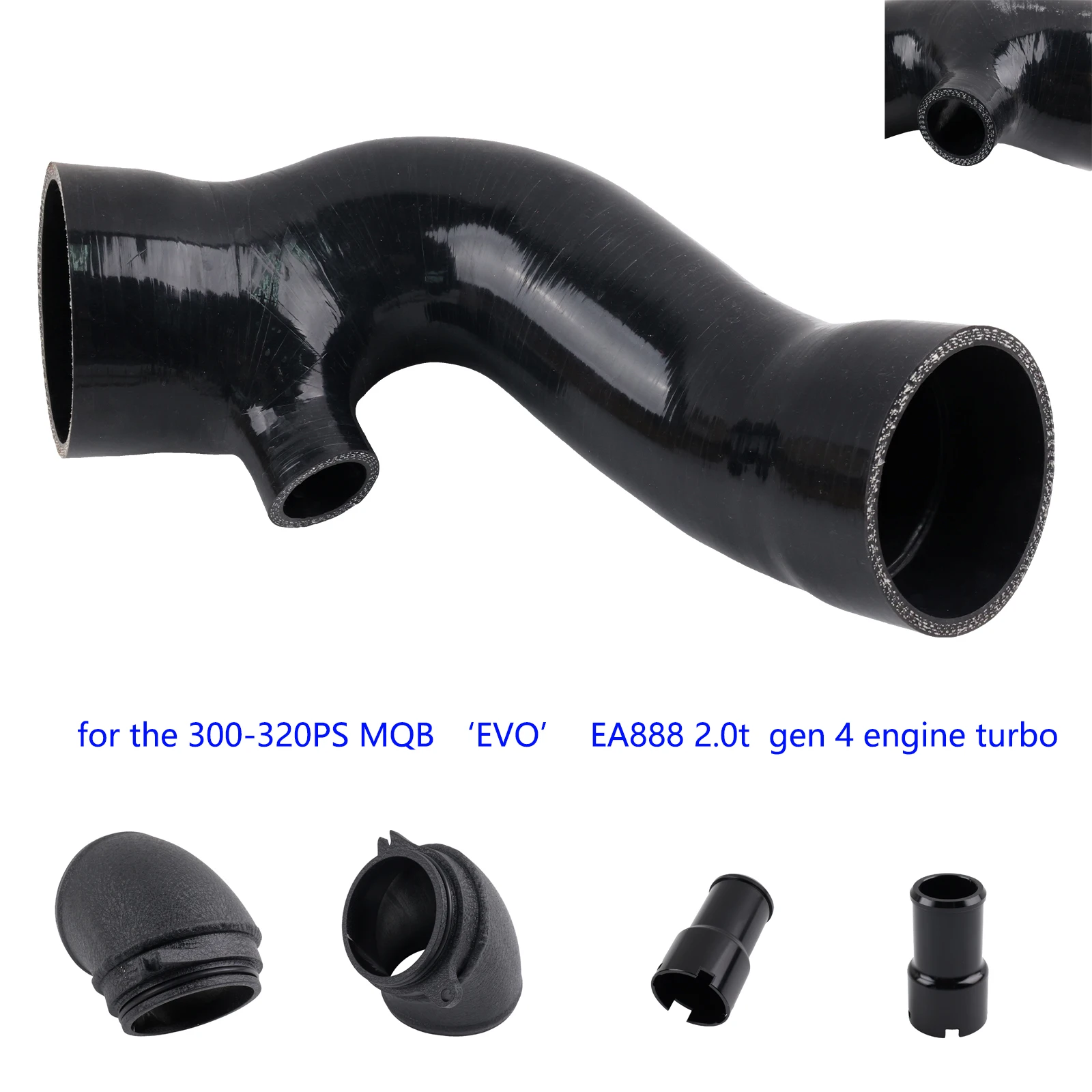 TURBO 90-дюймовый и силиконовый впускной шланг для VW Tiguan Golf MK8 RGTI CSAudi S3 8Y EA888.4 2.0T (art.: 3920ce0103ccd) - 3920ce0103ccd