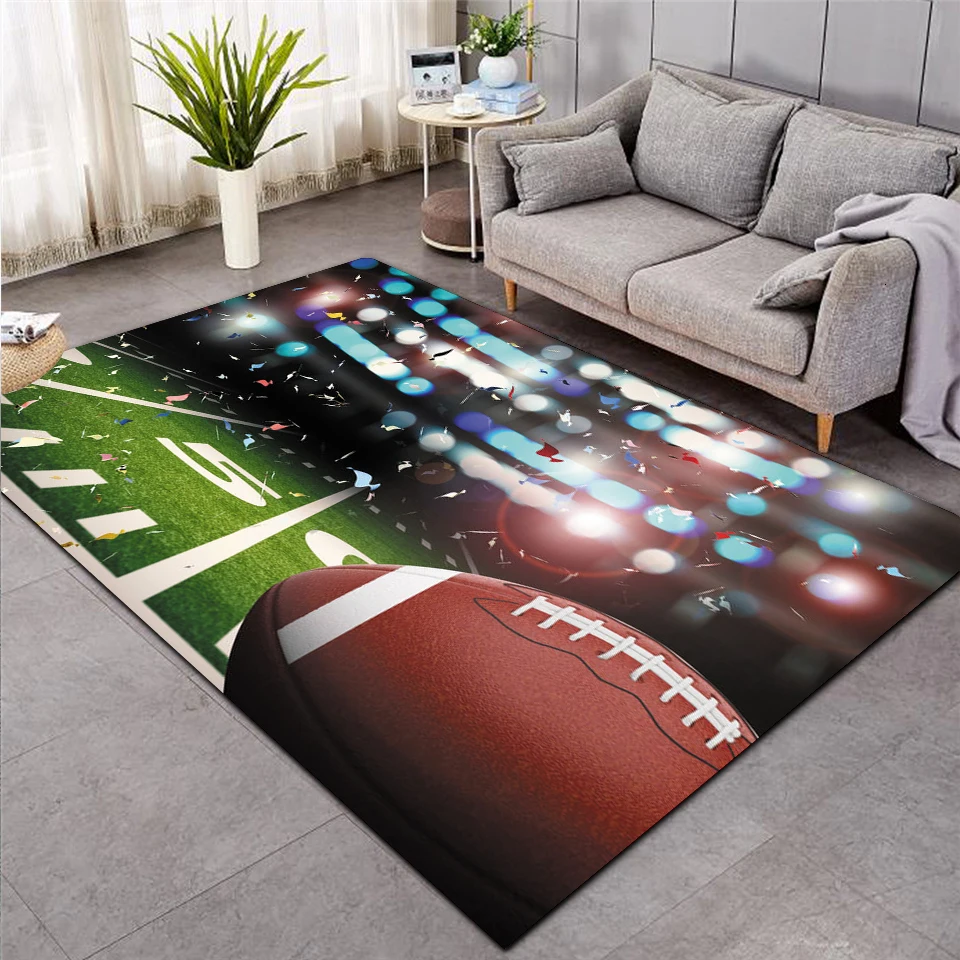 baseball green football carpet kids room soccer rug field parlor bedroom living room floor mats children large rugs home mat 001 free global shipping
