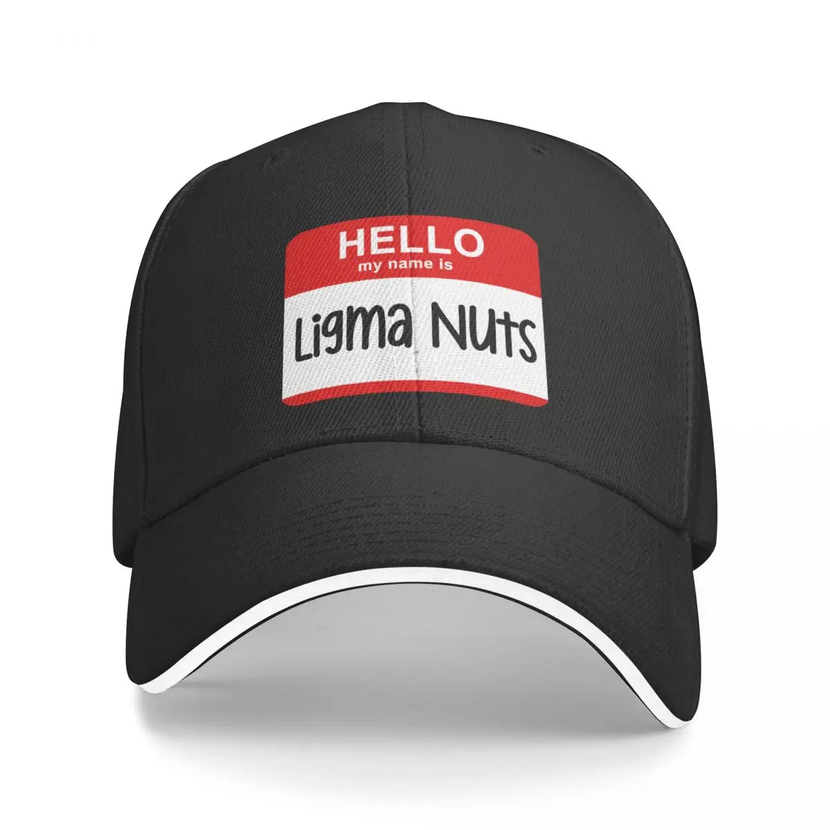 

2023 New Hello My Name Is Ligma Nuts Funny Name Prank Bucket Hat Baseball Cap cosplay Boy cap Women's