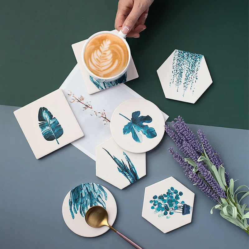 Диатомитовая Подставка В Форме Растений Скользящий Изоляционный Коврик