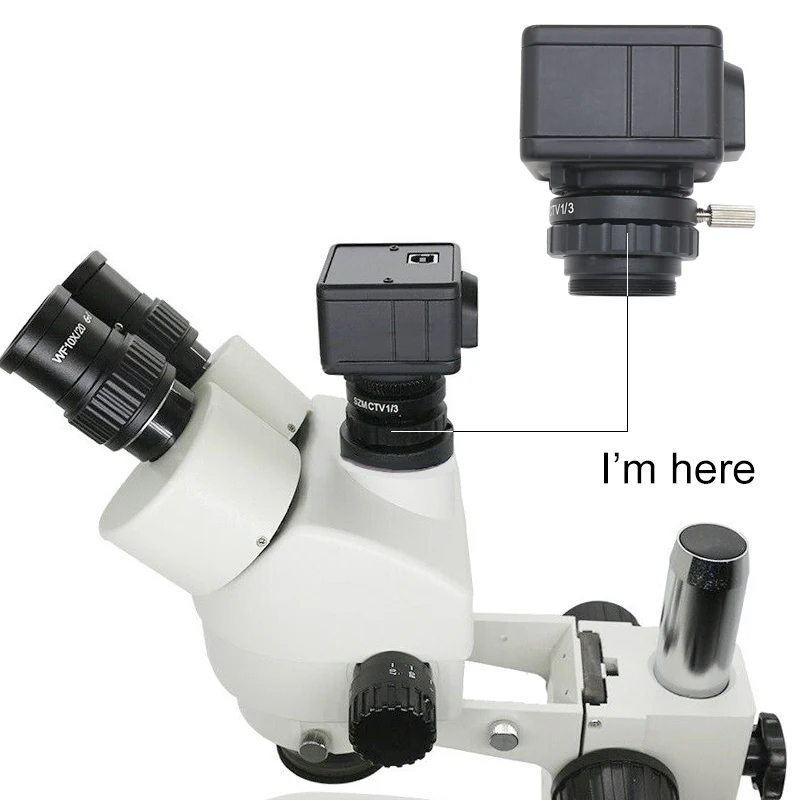 0.3X 0.5X Adapter przekaźnika obiektywu z mocowaniem typu C Obiektyw redukcyjny do mikroskopu stereoskopowego trójokularowego 1/2 1/3 CTV Złącze