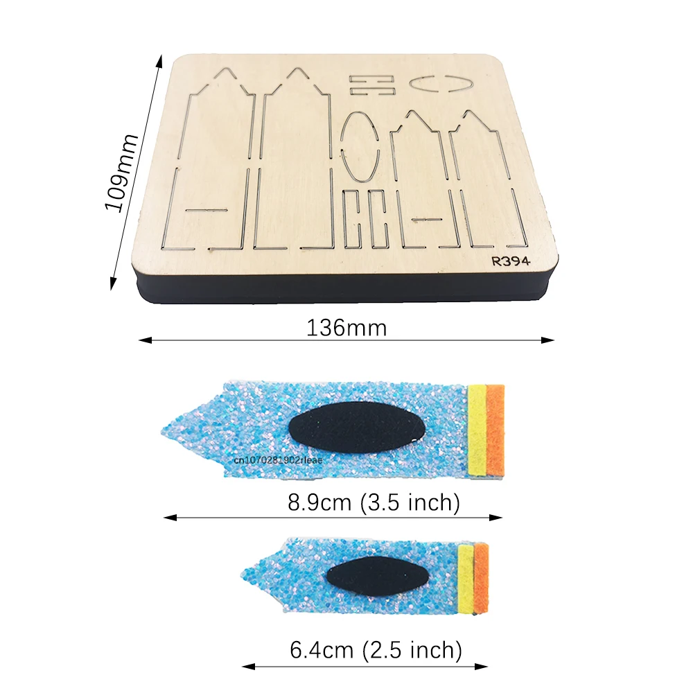 Crayon Barrettes New Wooden Cutting Dies Scrapbooking DIY Suitable For Common Die Cutting Machines On The Market /R394