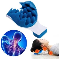 head neck blue massage pillow for relaxer shoulder muscle portable travel cervical spine theraputic support soft sponge pillows
