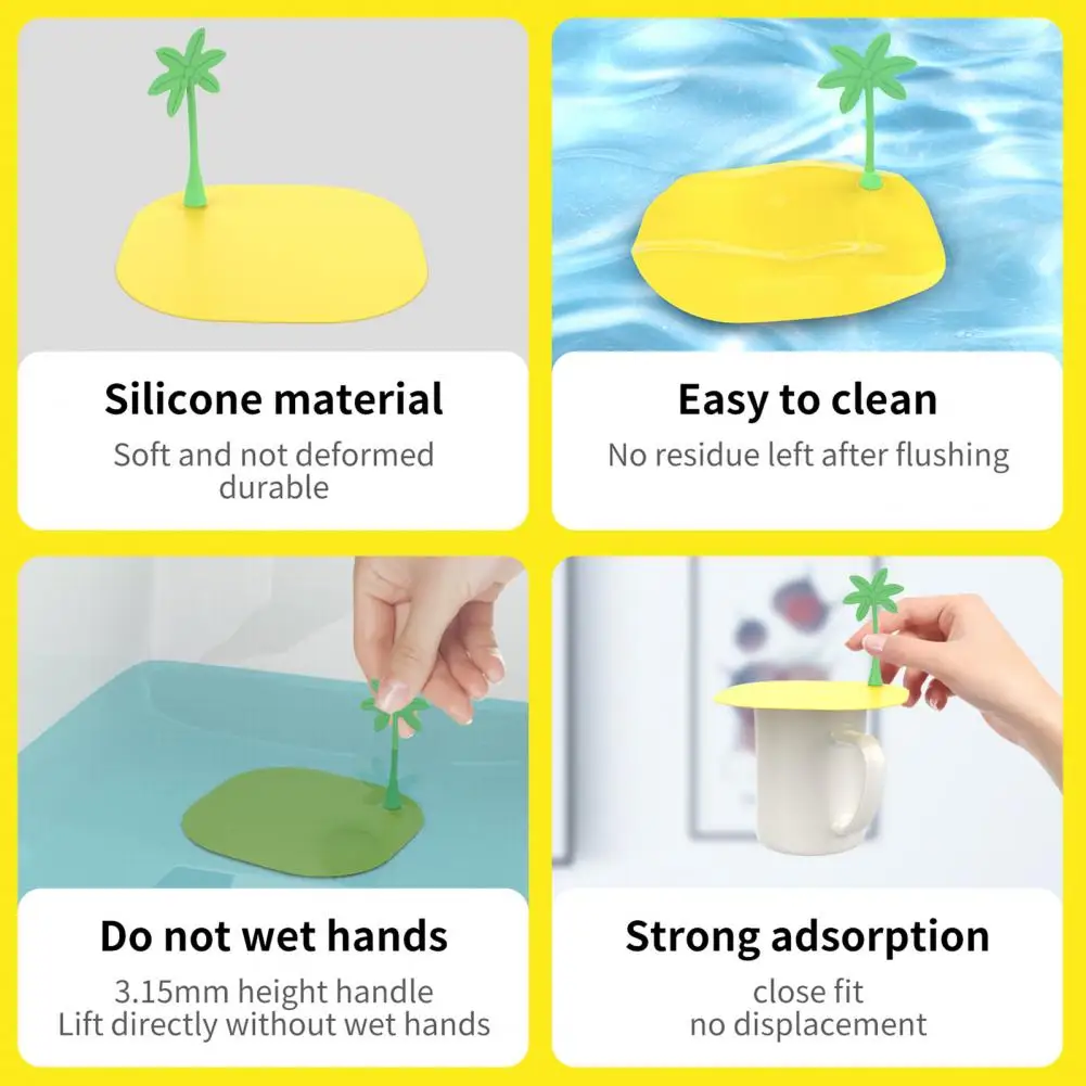 

Sewer Deodorization Lightweight Coconut Tree Sink Plug Kitchen Accessories