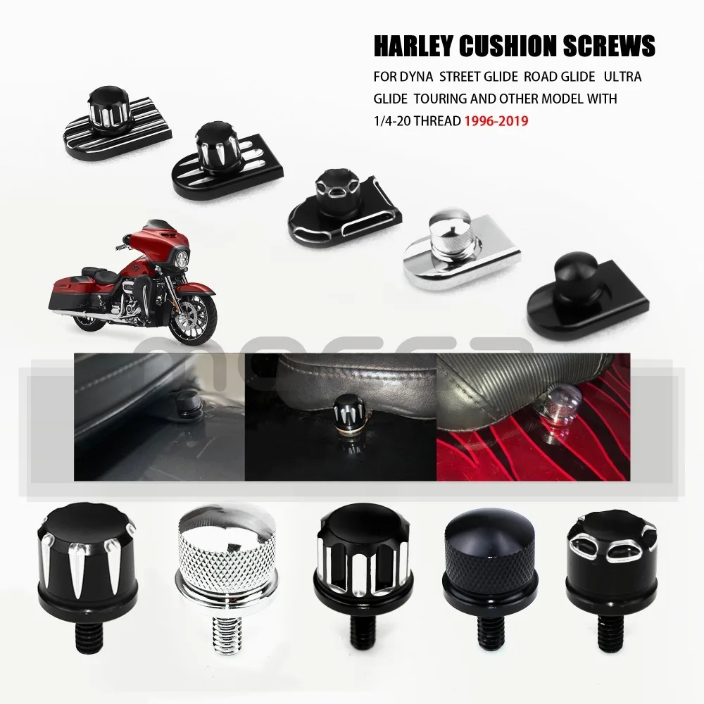 Seat Bolt Tab Screw For Harley Davidson Touring Sportster Cafe Racer Moto Cross Motocykl