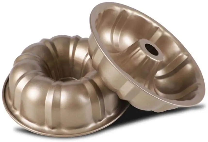 

pan set cake baking pan non-stick 7.5-inch fluted tube pan set of 2