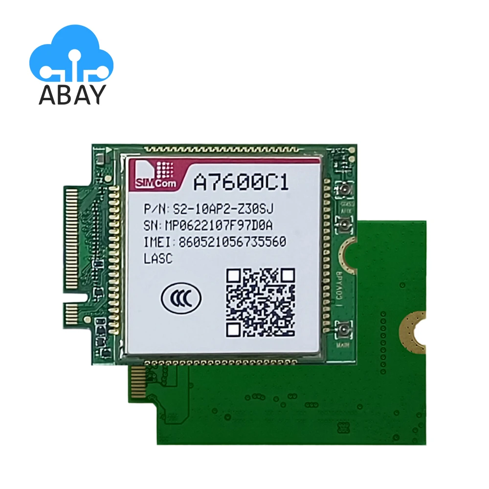 

SIMCOM A7600C1 A7600C1-LASC M.2 Module IoT 4G CAT1 LTE-TDD B34/B38/B39/B40/B41 LTE-FDD B1/B3/B5/B8 GSM/GPRS/EDGE 900/1800 MHz