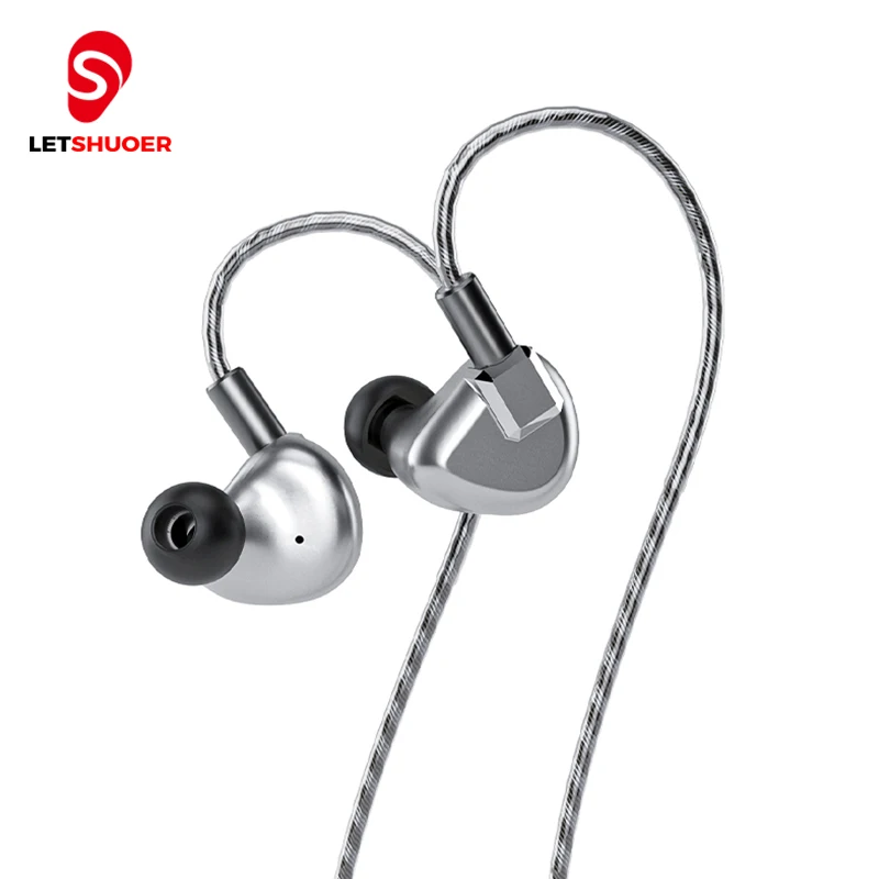 

Letshuoer S12 In Ear Wired HIFI Earphone Monitor for Iphone Bass 14.8mm Planar IEM Fancier HI-FI High Quality Shuoer Earphones