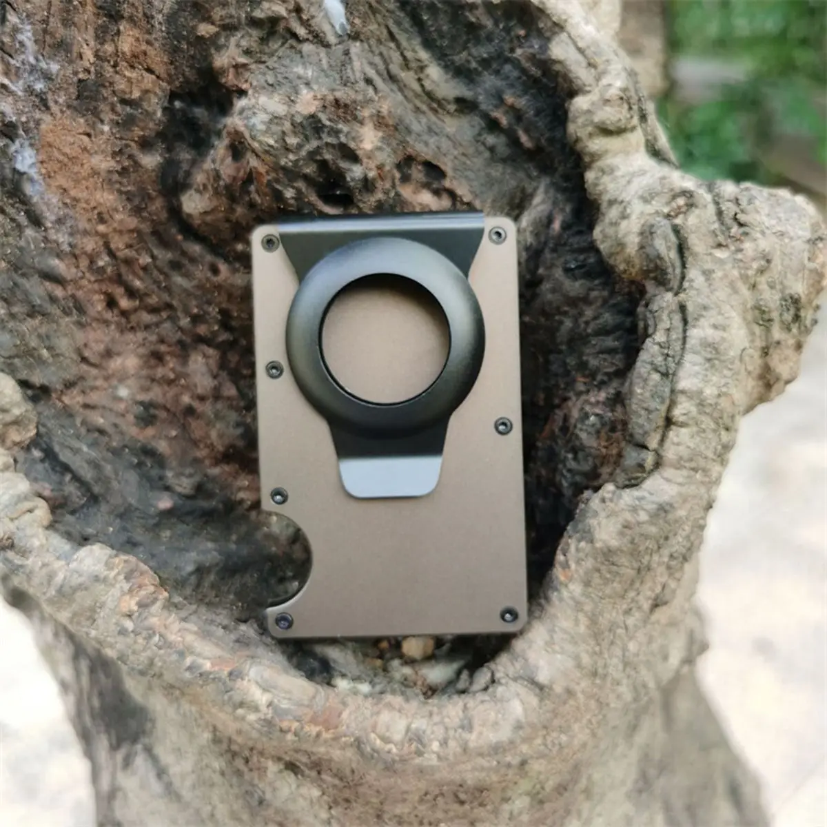 1 шт. бумажник для AirTag новый металлический мужской идентификатор кредитной