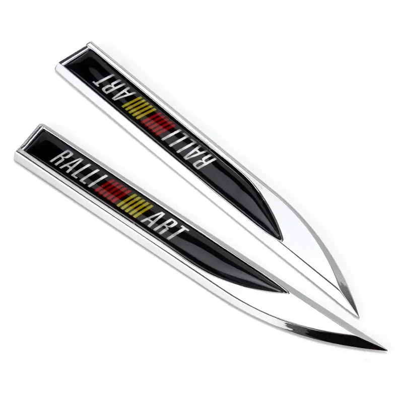 Наклейка на боковую эмблему для Mitsubishi RALLIART ASX Lancer Colt Pajero Outlander Eclipse Galant