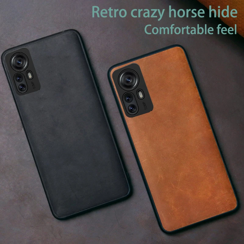 Leather Phone Case For Xiaomi Redmi Note 11 10 9 8 K40 K50 Pro Mi 12 12pro 9T 10 A2 A3 Mix 2s Max 3 Poco m4pro Crazy Horse Skin