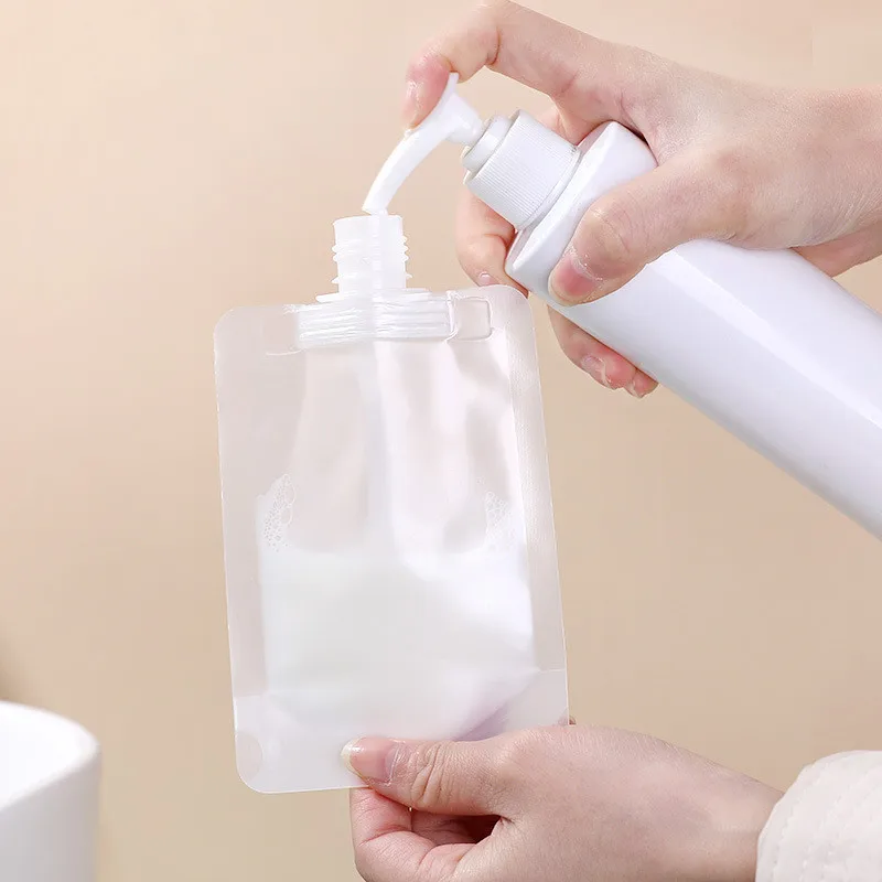 

Portable Emulsion Split Bag Cosmetic Travel Emulsion Dispenser Refillable bag Shampoo Cosmetic Liquid Storage container