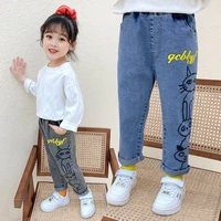 girl leggings kids baby%c2%a0long jean pants trousers 2022 cool spring summer cotton christmas outfit teenagers children clothing