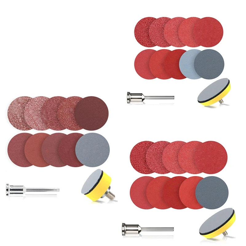 

Sandpaper Disc Kit 102Pcs Polishing Wheel With Abrasive Polish Pad Plate For Sander Tool Sanding Paper Promotion