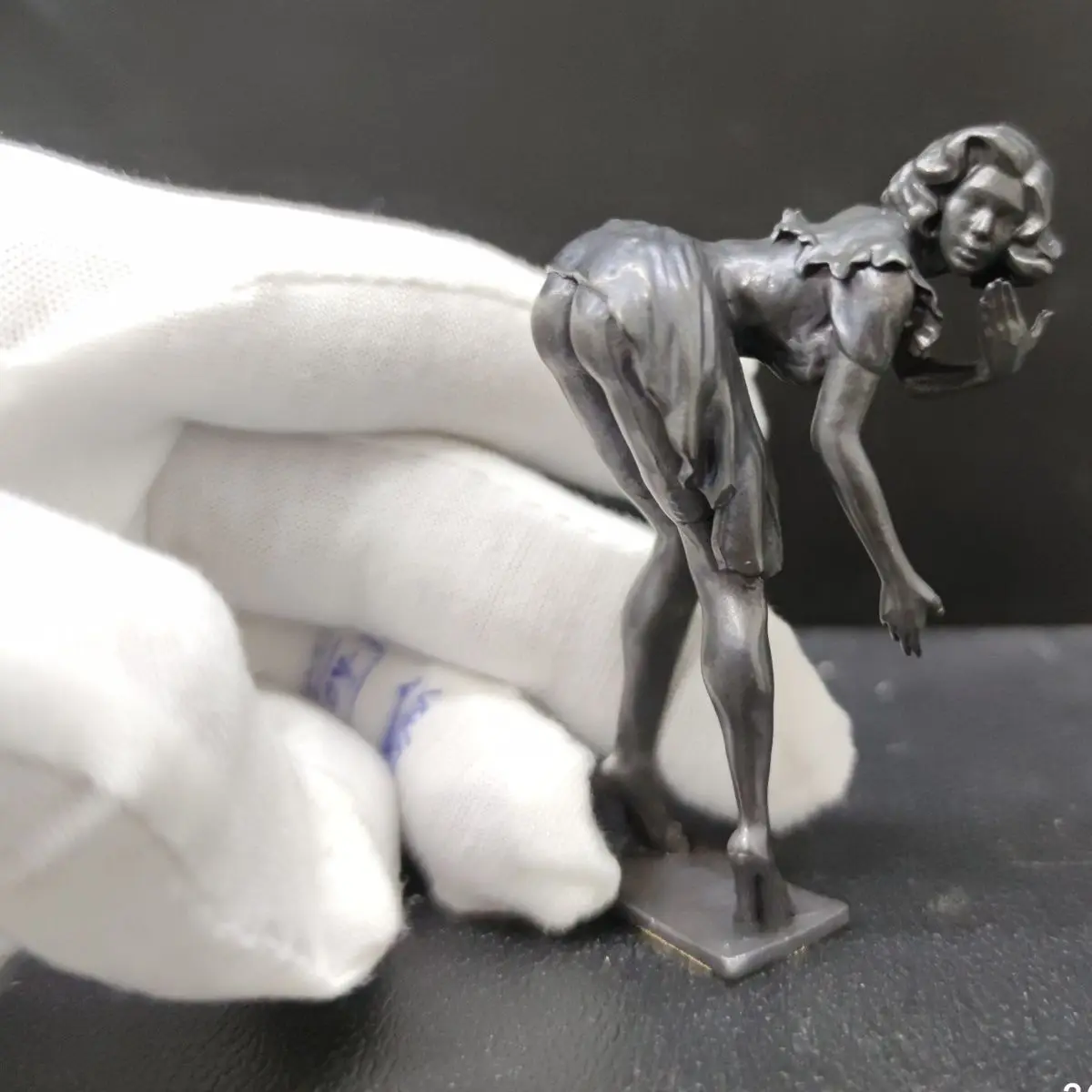 

Винтажные латунные фигурки красивой девушки для женщин, 7 см, миниатюры, ремесла для боди-арта, настольные украшения, ретро украшение для дом...