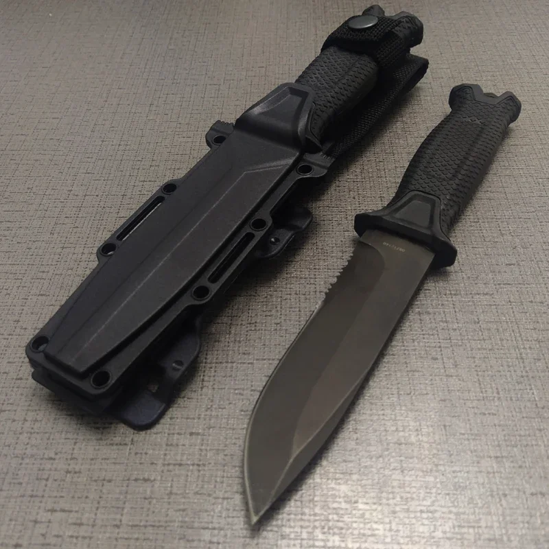 Высококачественный походный тактический нож 60HRC с зубчатым лезвием новый