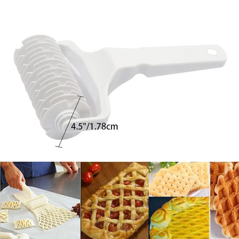 

1pc Plastic Baking Tool Pie Pizza Cookie Roller Pastry Cutter Plastic Baking Tool Bakeware Lattice Doug Kitchen Accessories