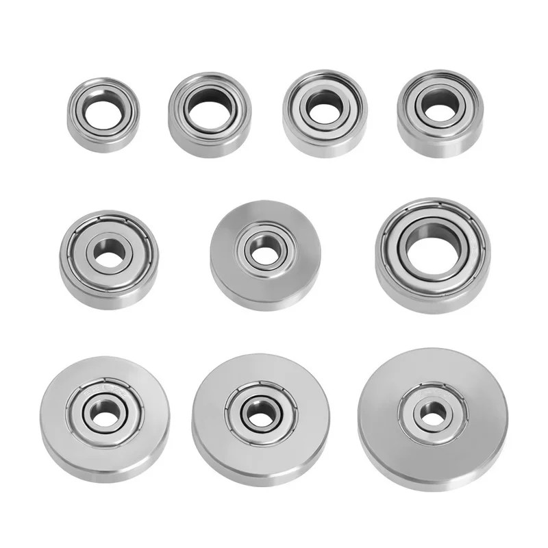 

Durable Steel Bearings Accessories Kit Fits for Milling Cutter Heads and Shank Top Mounted 1/2 3/8 3/4 Bearing & Stop Ring Set