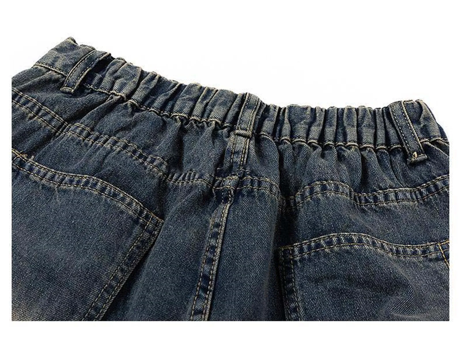 Джинсы на молнии для мужчин тяжелой промышленности 2024 весна и осень ретро