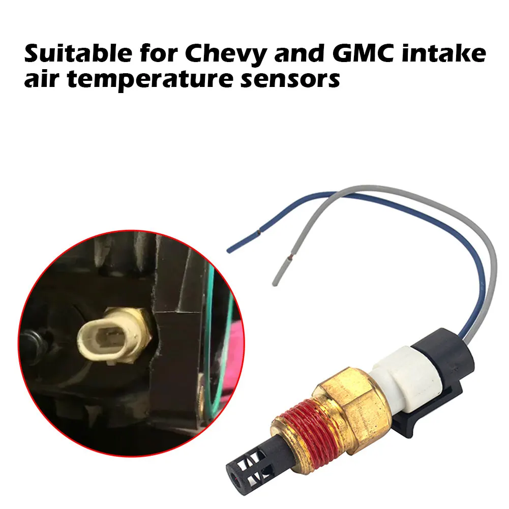 

Car Intake Air Temperature Sensor Kit for GMC Chevy Automotive Engine Room Position Copper Socket with Connecting Harness