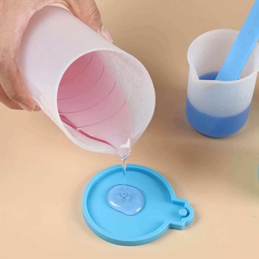 

Набор мерных стаканчиков из силиконовой смолы, стаканчик из силиконовой смолы 100 мл, 250 мл и 600 мл, силиконовые перемешивающие палочки из смолы, чашки для смешивания с пипеткой