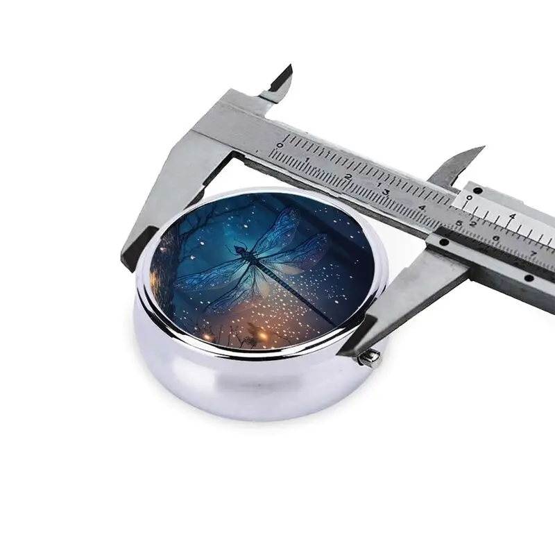 Контейнер для таблеток Dragonfly в винтажном стиле портативный карман или кошелек