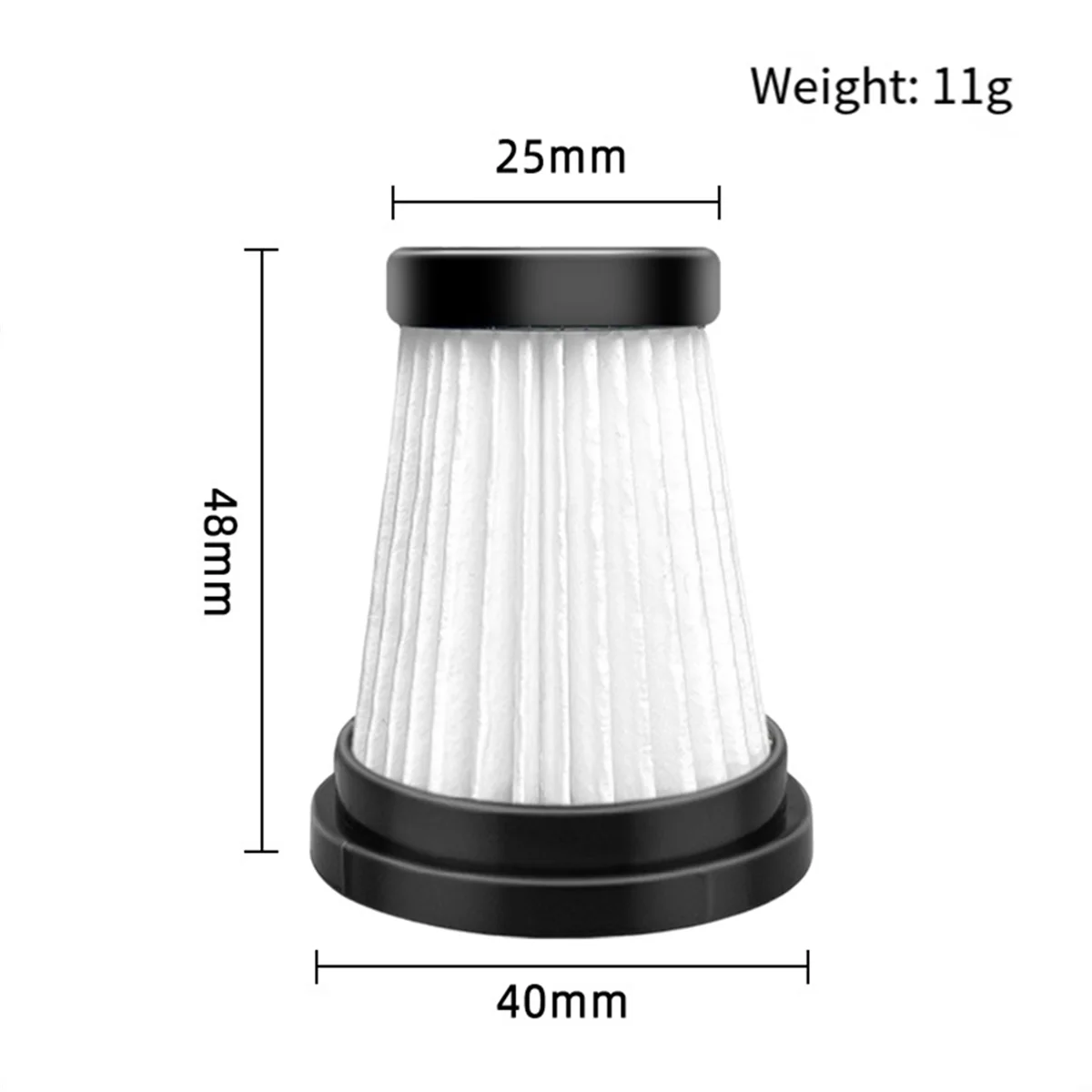 7Pcs HEPA Filter Replacement Parts for Moosoo K12 Pro K13 Cordless Vacuum Cleaner Genius Invictus One 1.0 X7