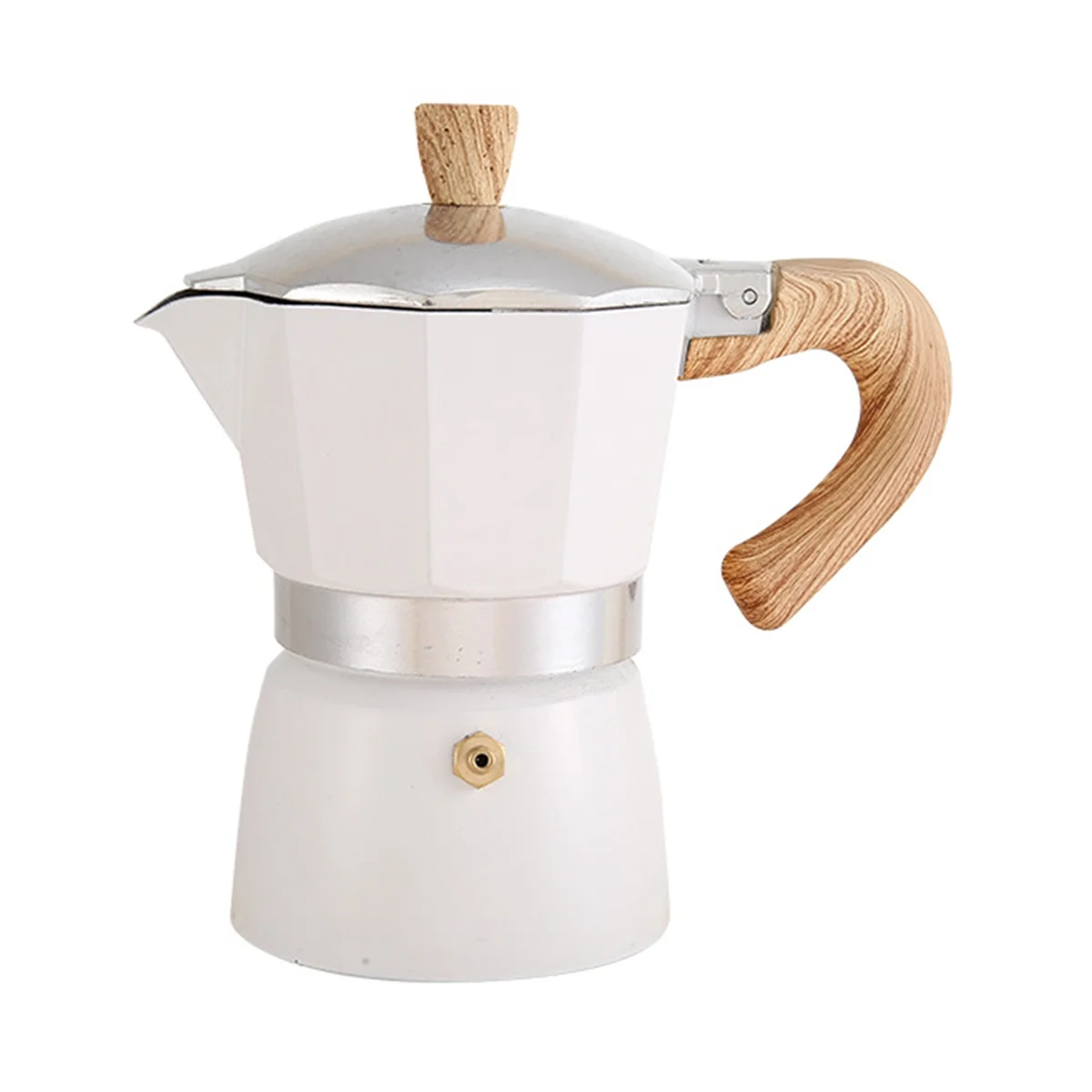 

300Ml Vintage Wooden Handle Espresso Maker Moka Pot Classic Italian Cafe Tools Kitchen Cafe Accessories