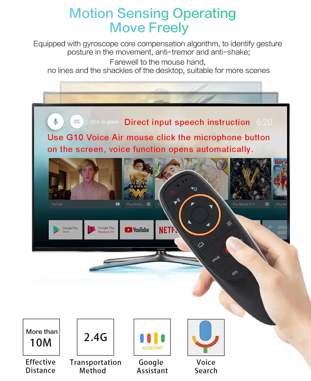 Coldrain G10s Air Mouse Голосовое Управление 2