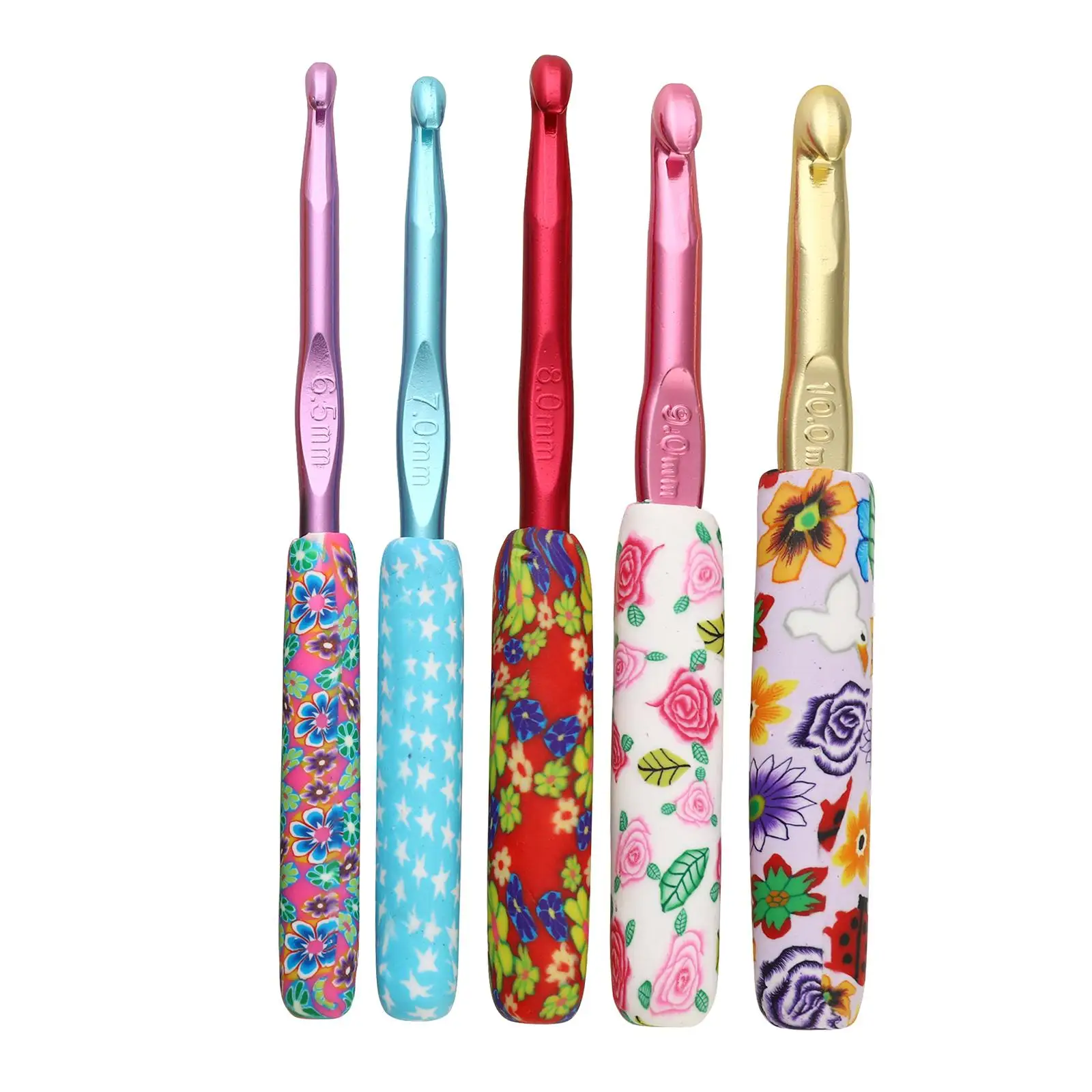 

5cs Aluminum Crochet ting Weaving Craft Yarn Tool Accessories