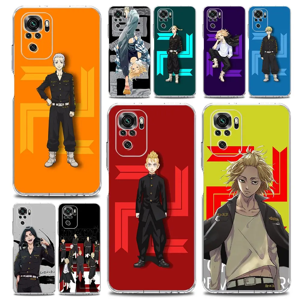 

Tokyo Revengers Avengers Anime Phone Case For Xiaomi Redmi Note 12 11 9S 9 8 10 Pro Plus 7 8T 9C 9A 8A K40 Gaming Clear Cover
