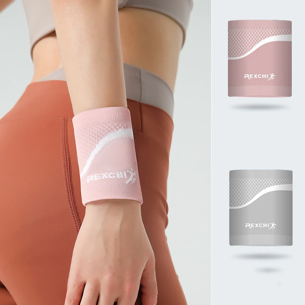 

1pcs Women Sports Sweatbands Wristbands Wrist Fitness Gym Tennis Yoga Sports Cycling Yoga Wrist Protector Band Absorb Sweat