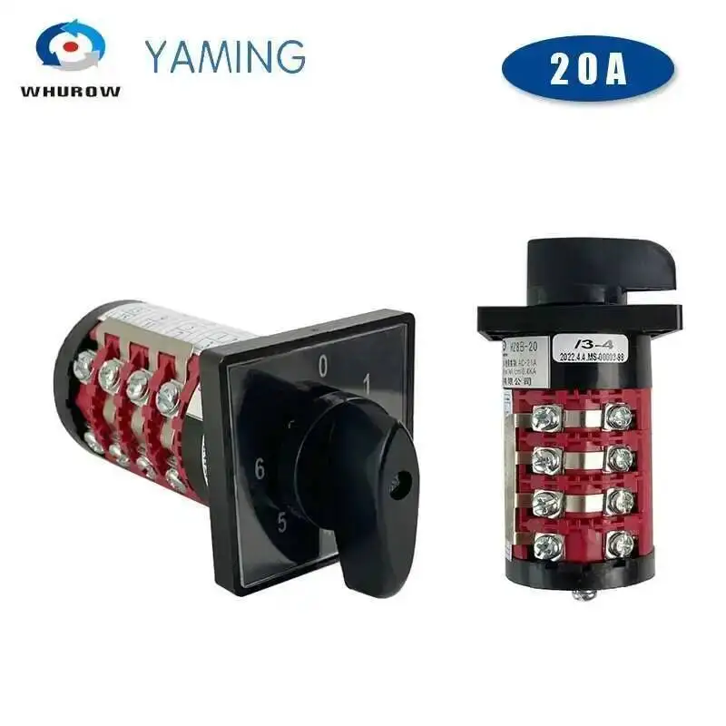 

Регулируемый переключатель, 4 уровня, 20 А, 0-6 позиций