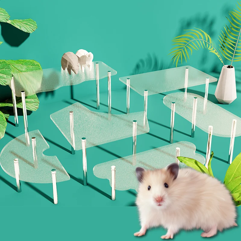 

4 шт./компл. деревянные платформы, повязка на руку для стеллаж для выставки товаров игрушка хомяк маленькая Животные птичья клетка станция д...