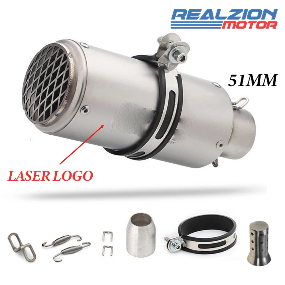 

Универсальная выхлопная труба, глушитель выхлопной трубы 38 мм, 51 мм, 60 мм, для мотоциклов, Тип DB Killer SC