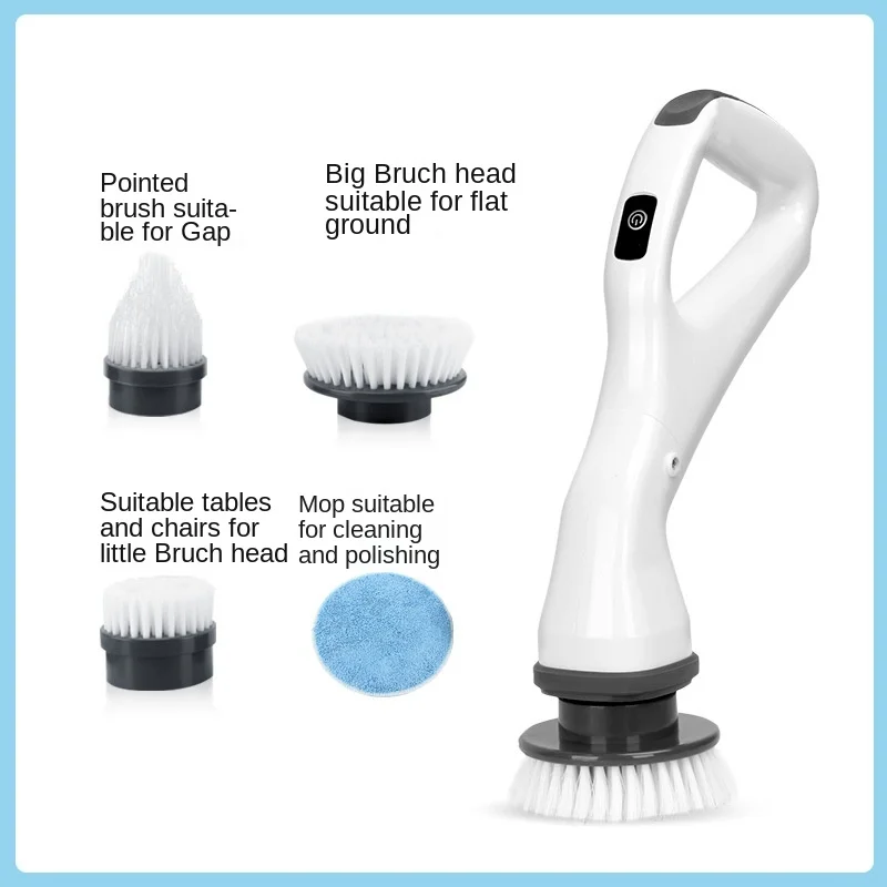 electric cleaning brush for home waterproof cleaner rotating scrubber cleaning brush bathroom cleaning tools set rechargeable free global shipping