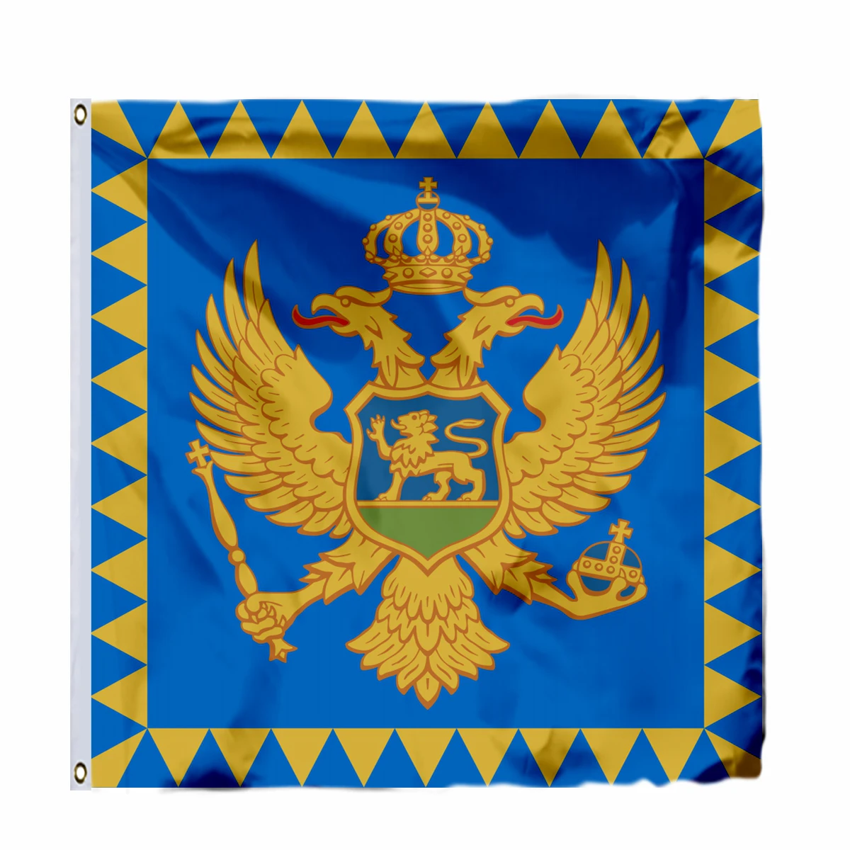 Montenegro Naval Standard President Flag 4X4FT 120x120CM Banner 21X21CM Hand Flags Style