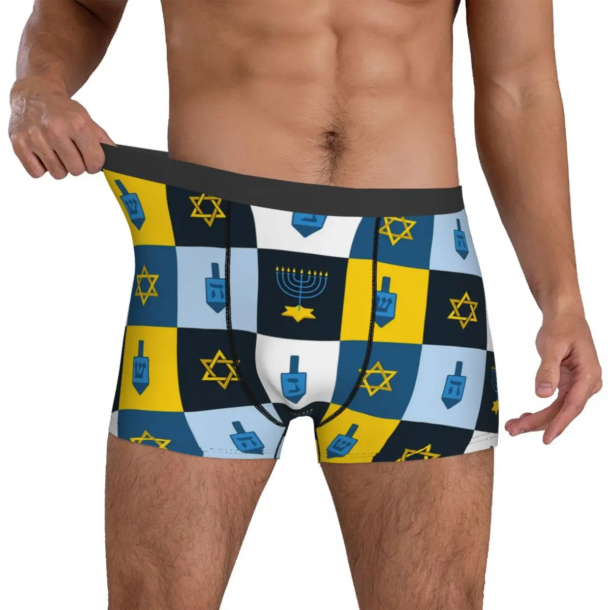 

Нижнее белье Colorblock, удобные мужские трусы с принтом в стиле ретро