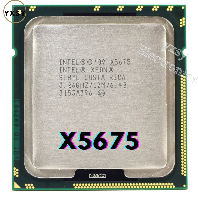 

Процессор Intel Xeon X5675 шестиядерный, разъем LGA 1366 X-5675, ЦП SLBYL 3,06 ГГц 12 МБ