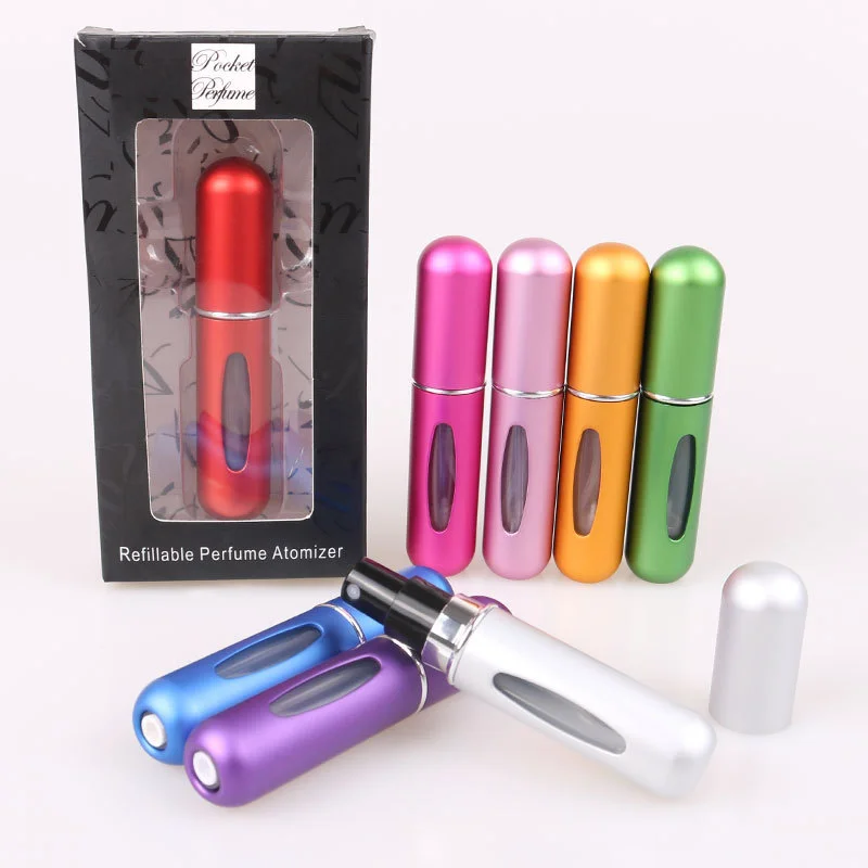 

Top Quality 5ml Mini Perfume Atomizer Portable Spray Refillable Cosmetic Containers Atomizer for Travel Tool Atomiser Sprayer