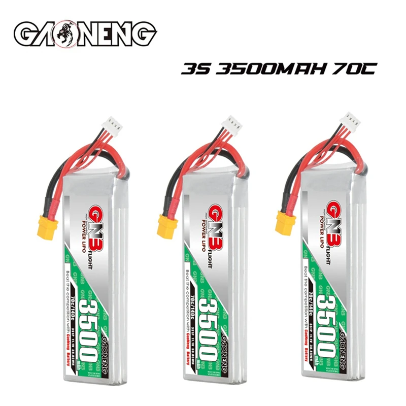 

RC FPV Racing Drone Battery GNB 11.1V 3500mAh Lipo Battery For FPV Drone UAV RC Helicopter RC Car Boat 3S 11.1V Battery