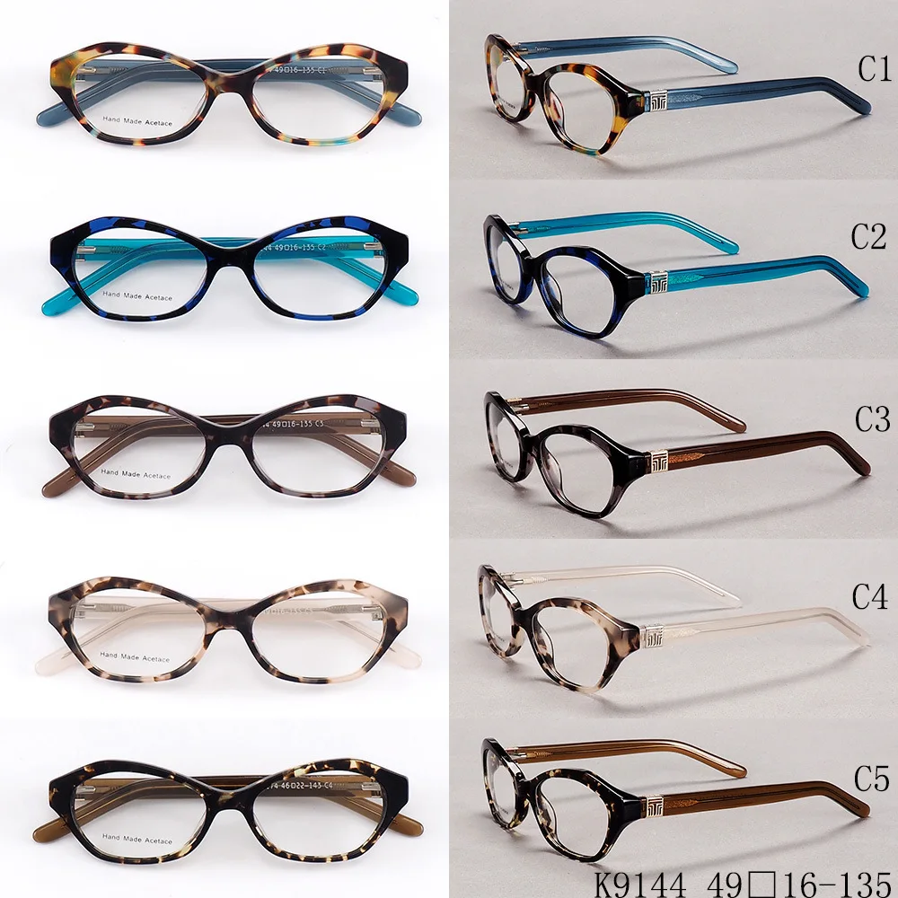 Zerosun Fashion Eyeglasses Glasses Frame Women Male Anti Blue Light Myopia Eyewear Female Tortoise Spectacles 0 -150 200 250